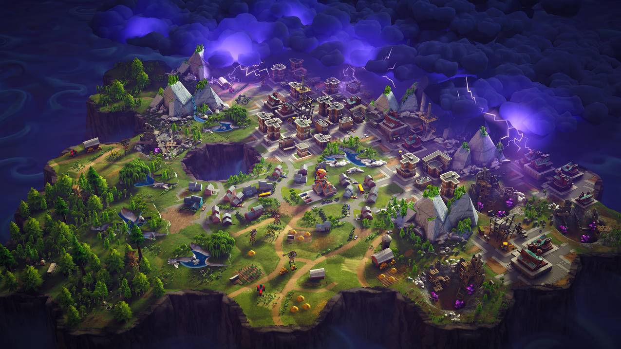 堡垒之夜,地图壁纸,4k高清壁纸