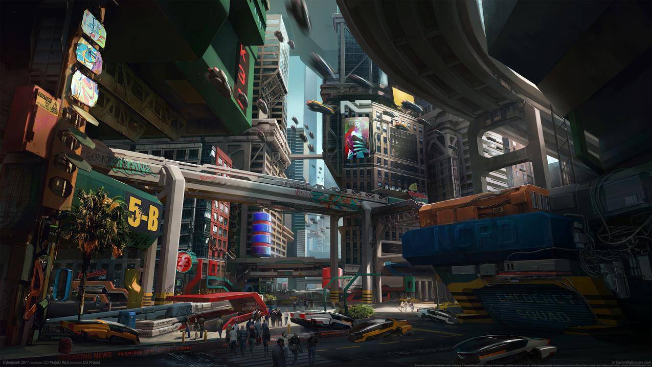 《赛博朋克2077》Cyberpunk,2077游戏原图4k高清壁纸