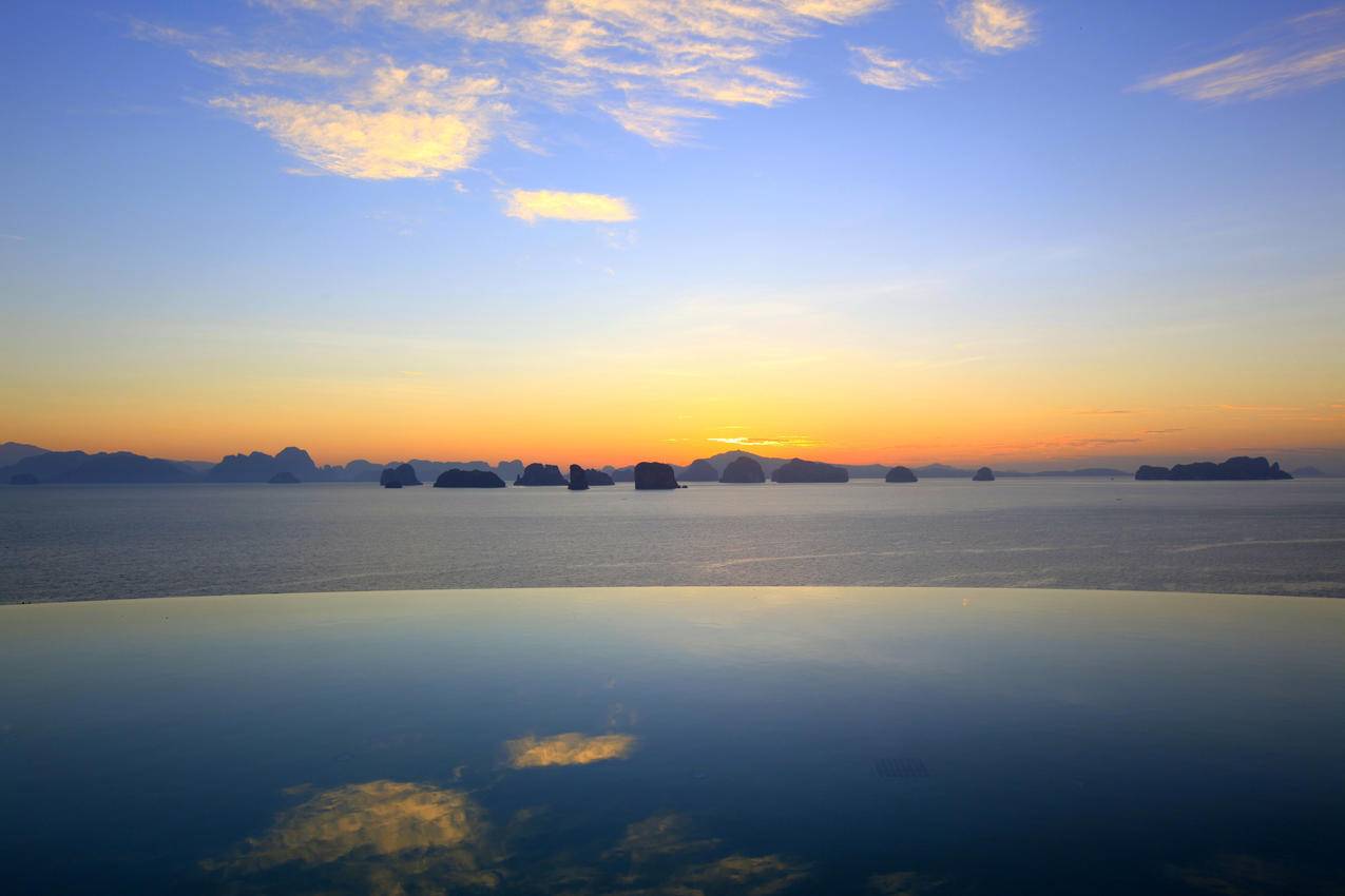 大海,岩石,天空,4K风景壁纸图片