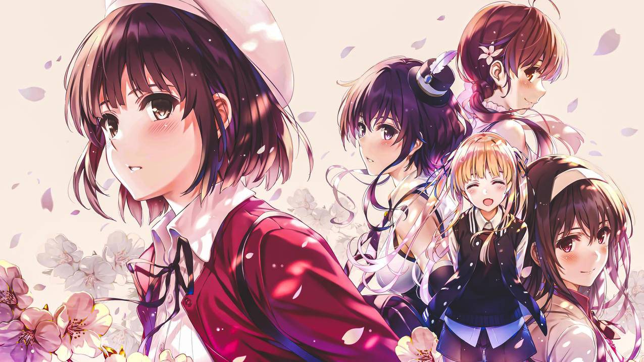女孩,花,4K高清动漫壁纸