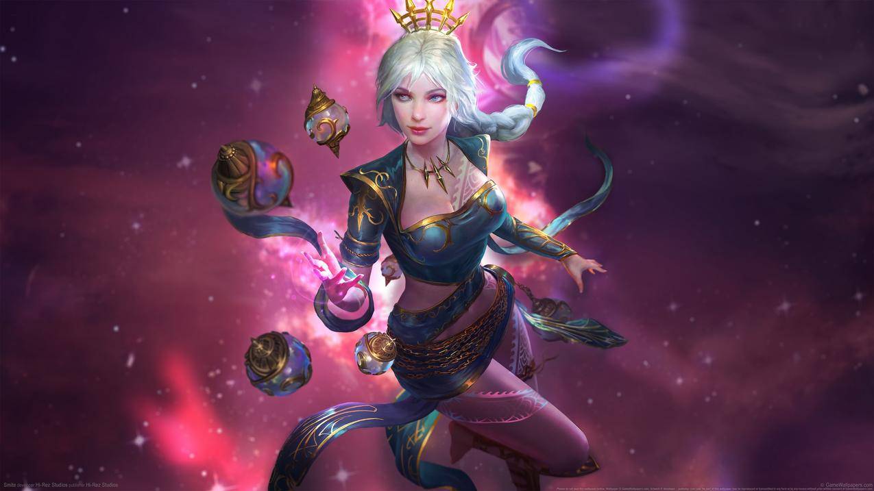 Smite神之浩劫 游戏美女原画4k壁纸3840x2160