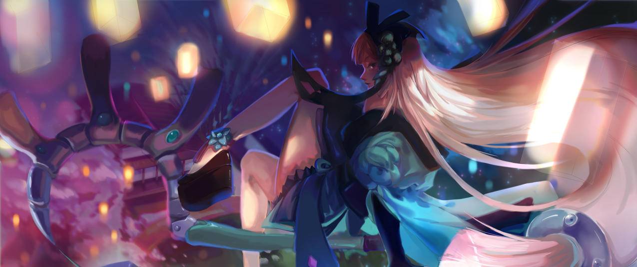 青行灯,阴阳师3440x1440壁纸