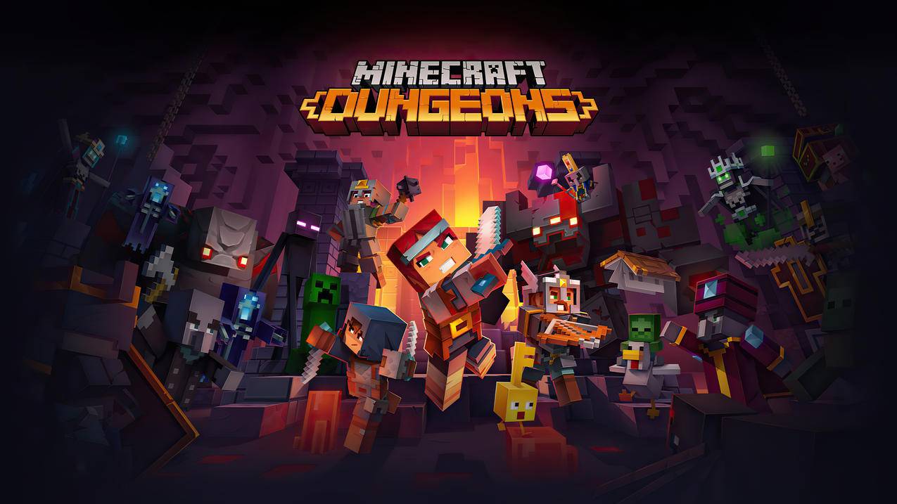 我的世界,地下城,Minecraft,Dungeons,2020,4k游戏壁纸