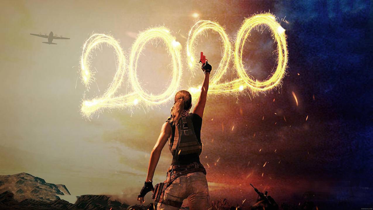 《绝地求生-PUBG》2020烟花,4K高清壁纸