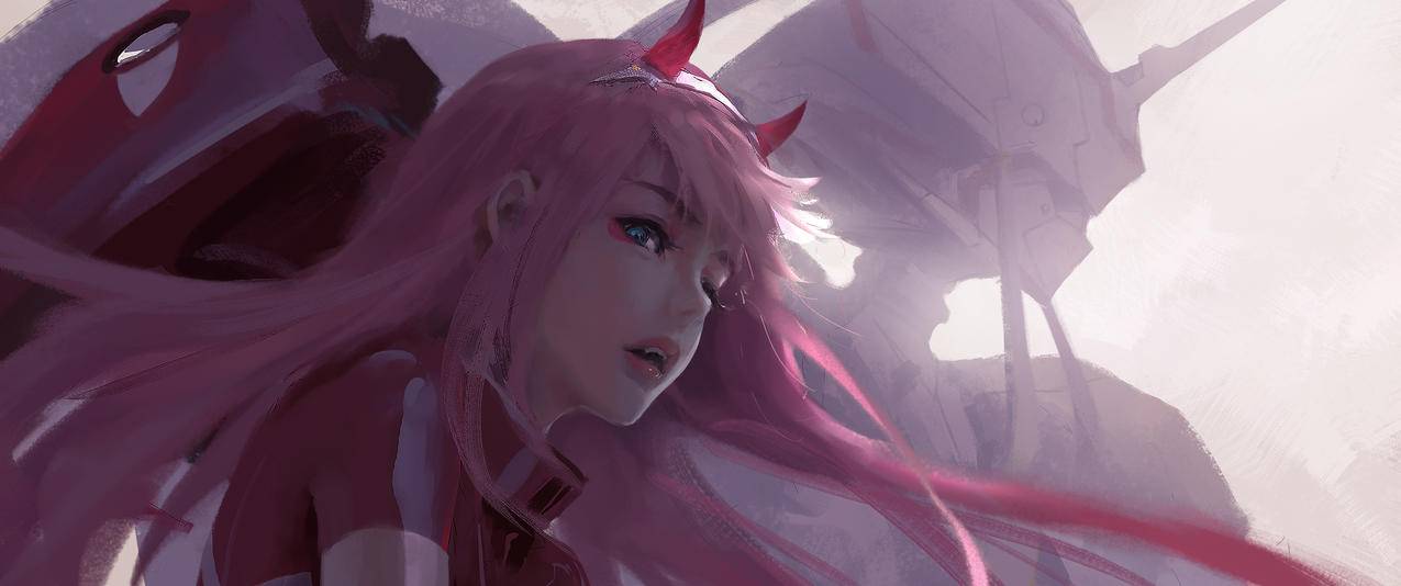 DARLING,in,the,FRANXX,02鬼刀3440x1440壁纸