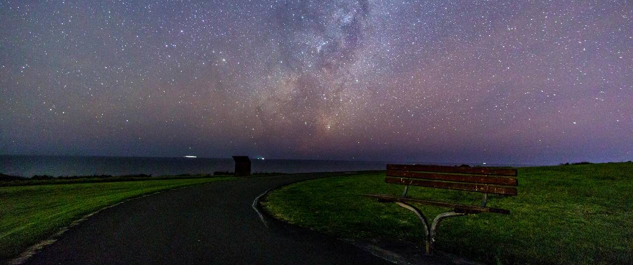 星空,椅子,3440x1440风景壁纸