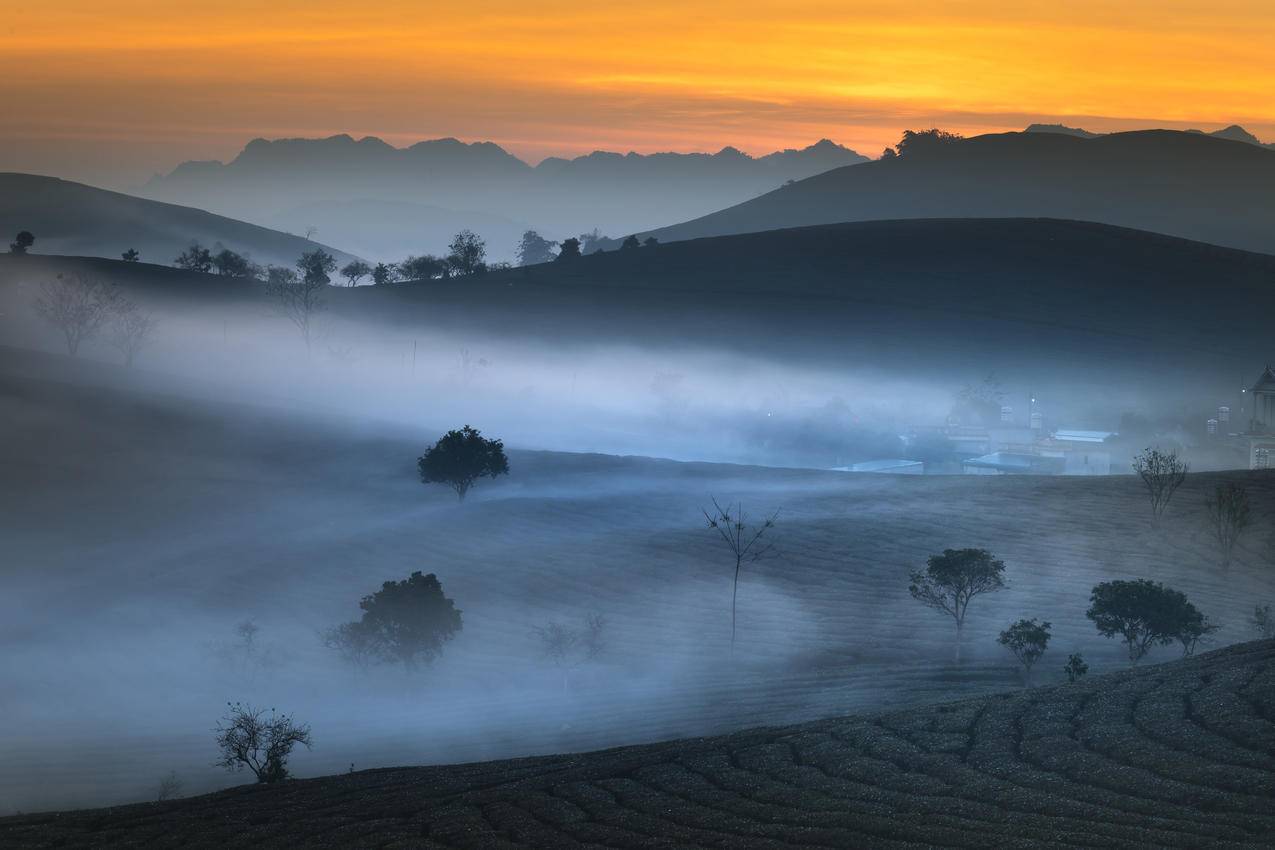 越南,乡村田园风景,4k高清壁纸