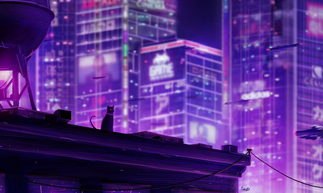 neo,tokyo,4k动漫风景壁纸