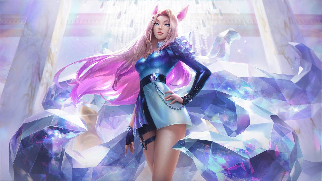 英雄联盟lol九尾妖狐,KDA,ALL,OUT,阿狸4k壁纸