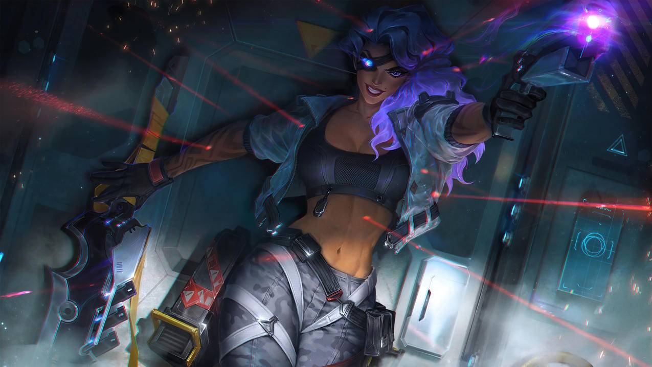 灵能特工-莎弥拉《英雄联盟lol》2020,4K高清游戏图片