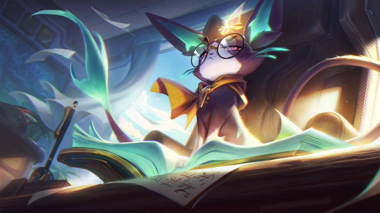 《英雄联盟（LOL）》魔法猫咪,战斗院长,悠米,4K游戏高清壁纸