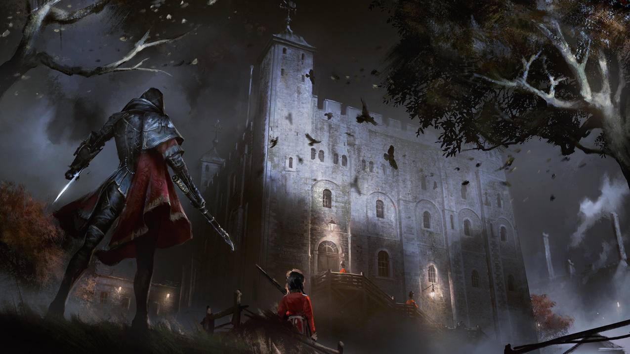 《刺客信条枭雄-Assassin,Creed,Syndicate》鬼堡,红衣骑士兵,树林,4K高清壁纸