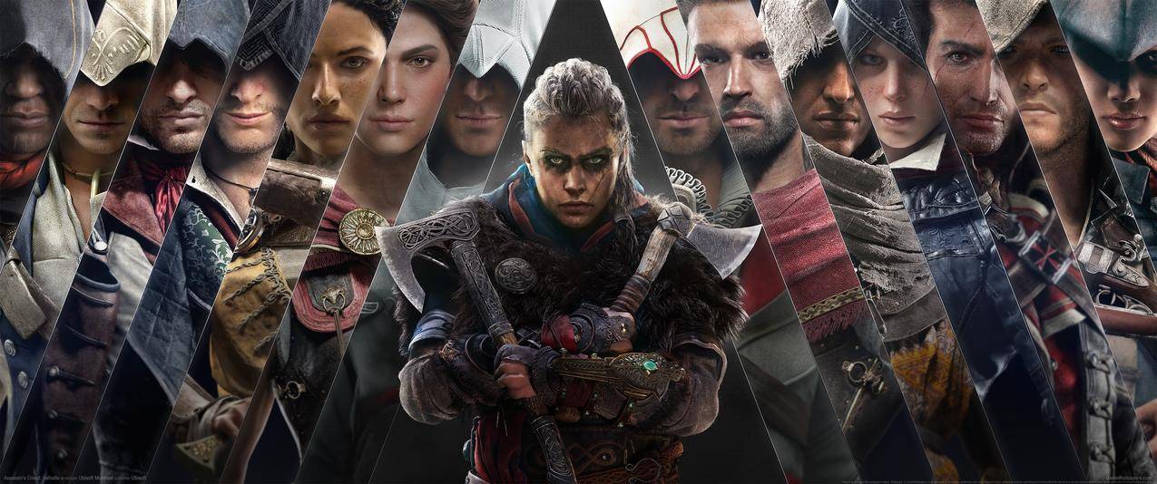 《刺客信条英灵殿,Assassins,Creed,Valhalla》3440x1440带鱼屏壁纸