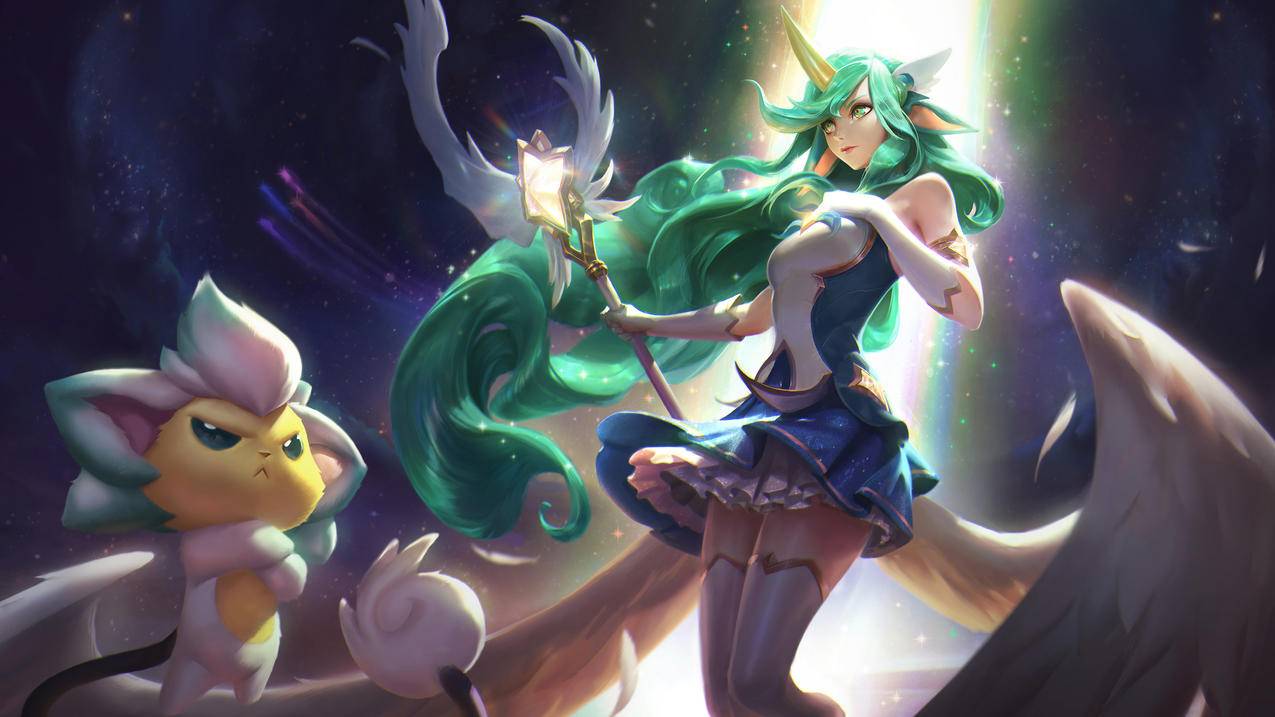 众星之子,星之守护者,奶妈,索拉卡,英雄联盟,4k高清壁纸