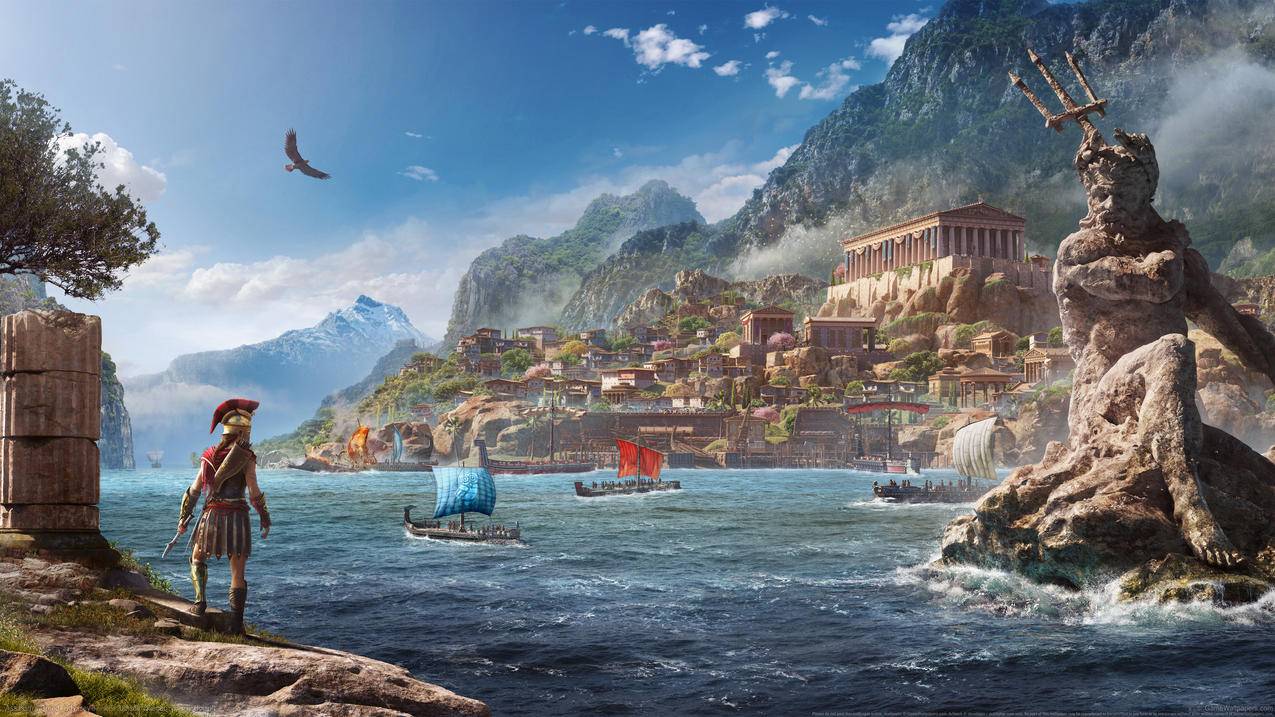 《刺客信条:奥德赛/Assassin’s,Creed,Odyssey》,4K高清壁纸