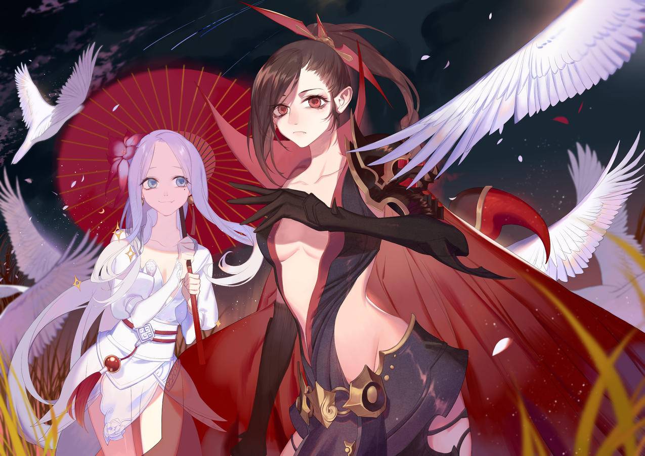 魍魉姐妹,二次元动漫,4k高清壁纸