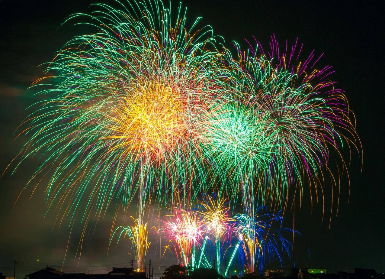 天空,灯光,夜晚,新年和第39夜的免费股票图片