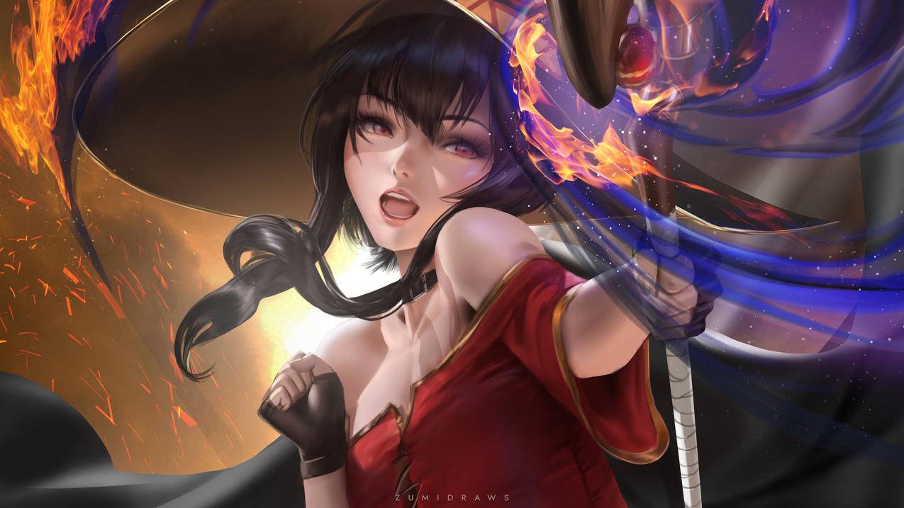 《为美好的世界献上祝福！》Megumin惠惠,4K动漫壁纸