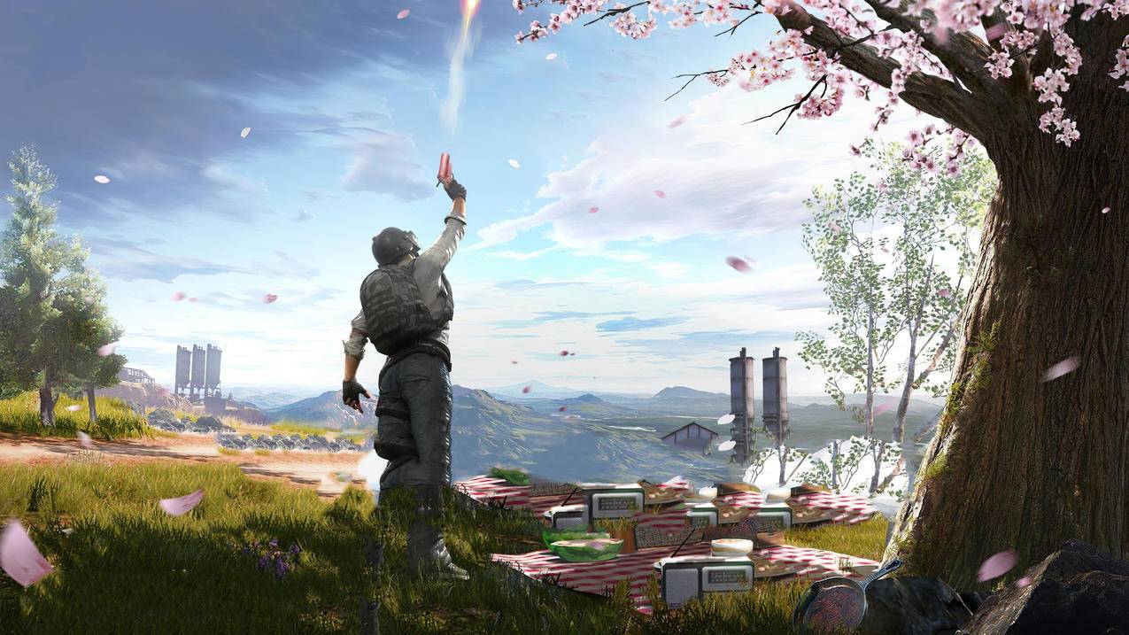 《绝地求生大逃杀（PUBG,Mobile）》2020,春暖花开,4K游戏高清壁纸