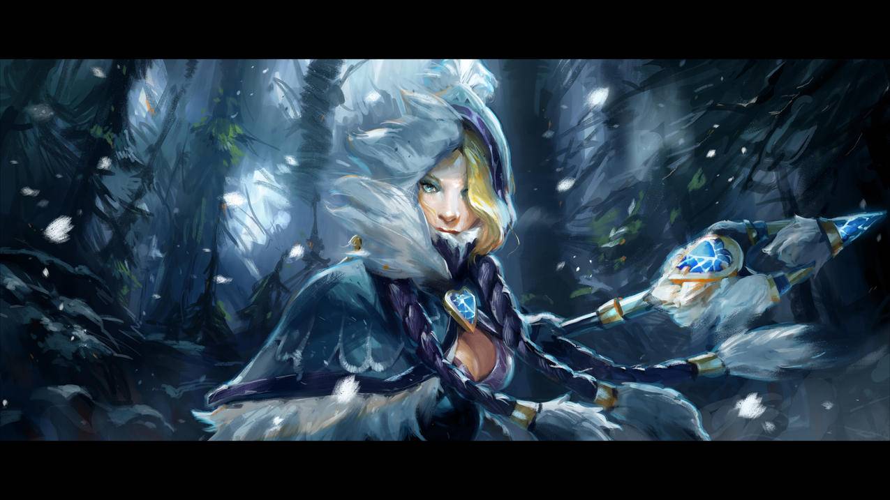 dota2水晶室女4K壁纸