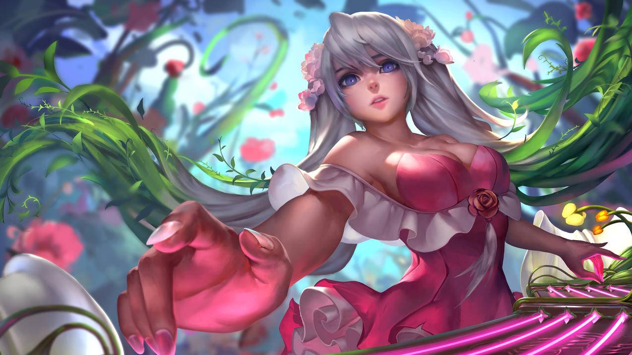 琴瑟仙女,琴女,娑娜,同人,英雄联盟,4k高清壁纸