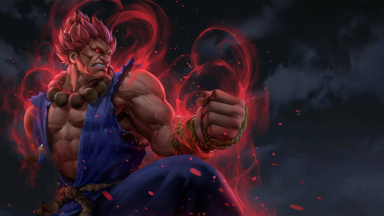 《街头霸王（Street,Fighter）》豪鬼Akuma,4k游戏高清壁纸