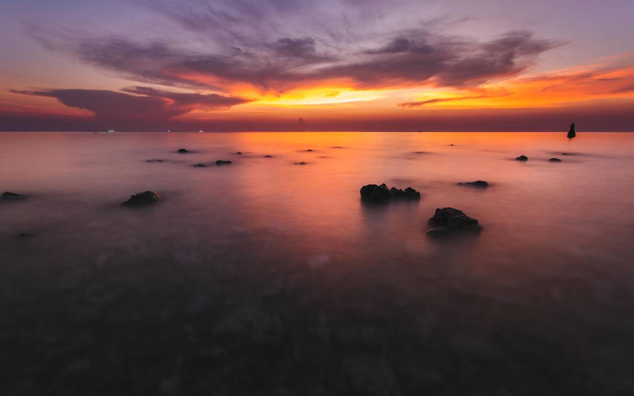 日落风景4K壁纸