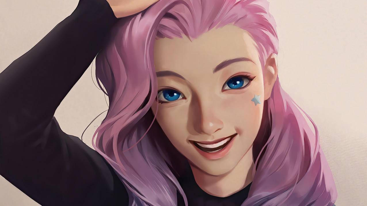 《LOL英雄联盟》KDA,The,Baddest,可爱女孩萨勒芬妮,4k游戏图片