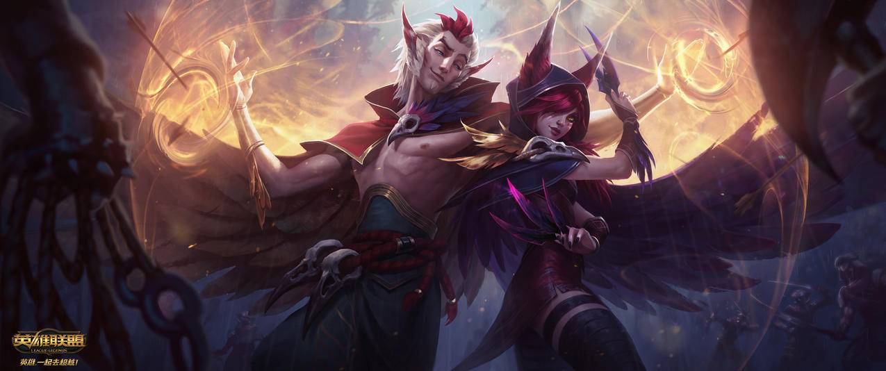 英雄联盟LOL新英雄霞与洛3440x1440高清壁纸