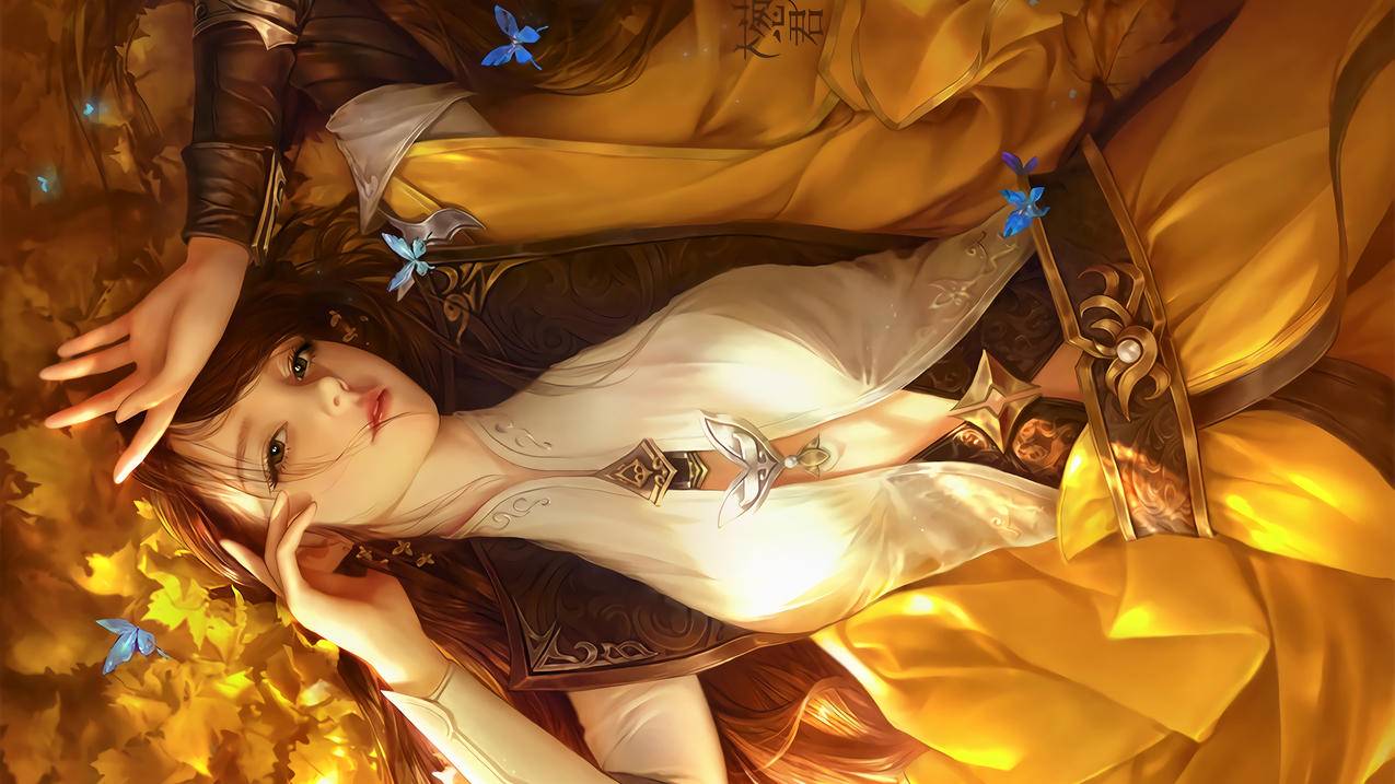《剑网3》唯美古风女子,4K高清游戏壁纸