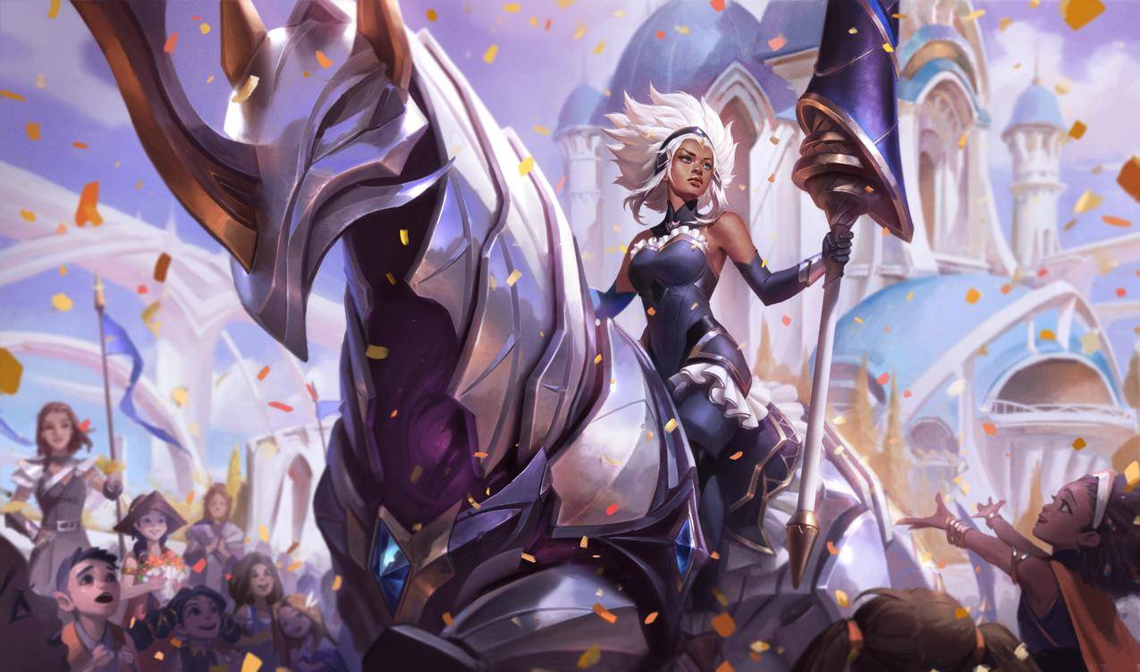 镕铁少女,女帝,芮尔《英雄联盟lol》2020,4k游戏高清图片