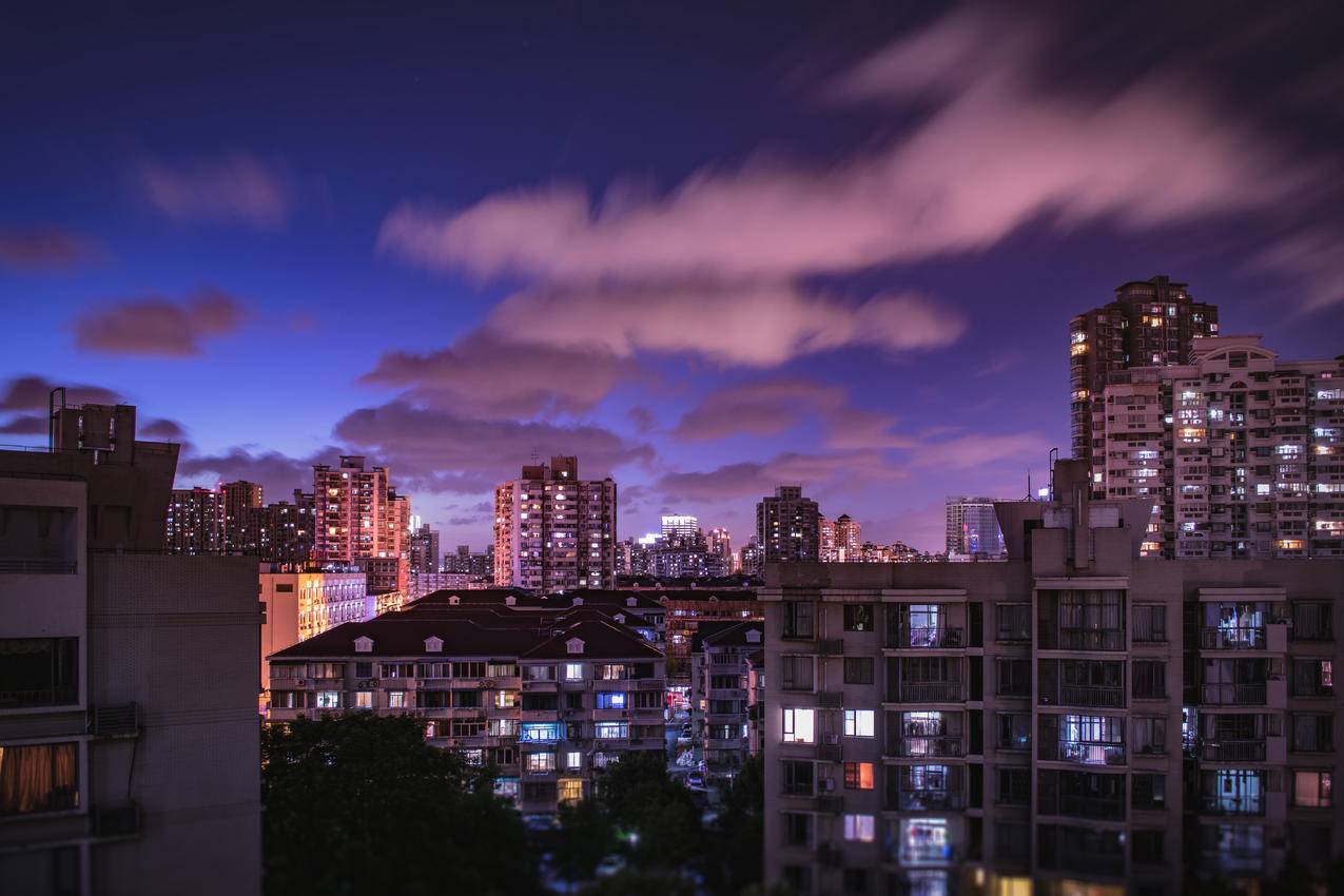 城市,黎明,日落,灯光的cc0可商用图片