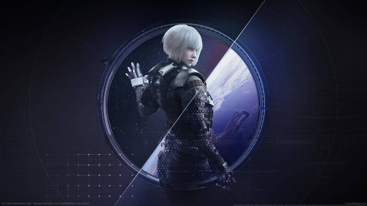 《彩虹六号:围攻-Tom,Clancys,Rainbow,Six,Siege》白发女孩,4K高清壁纸