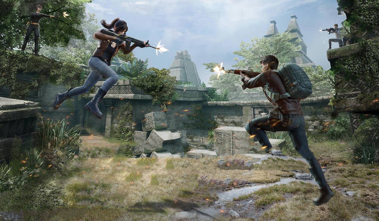 《绝地求生pubg》草地,开火,4K高清壁纸