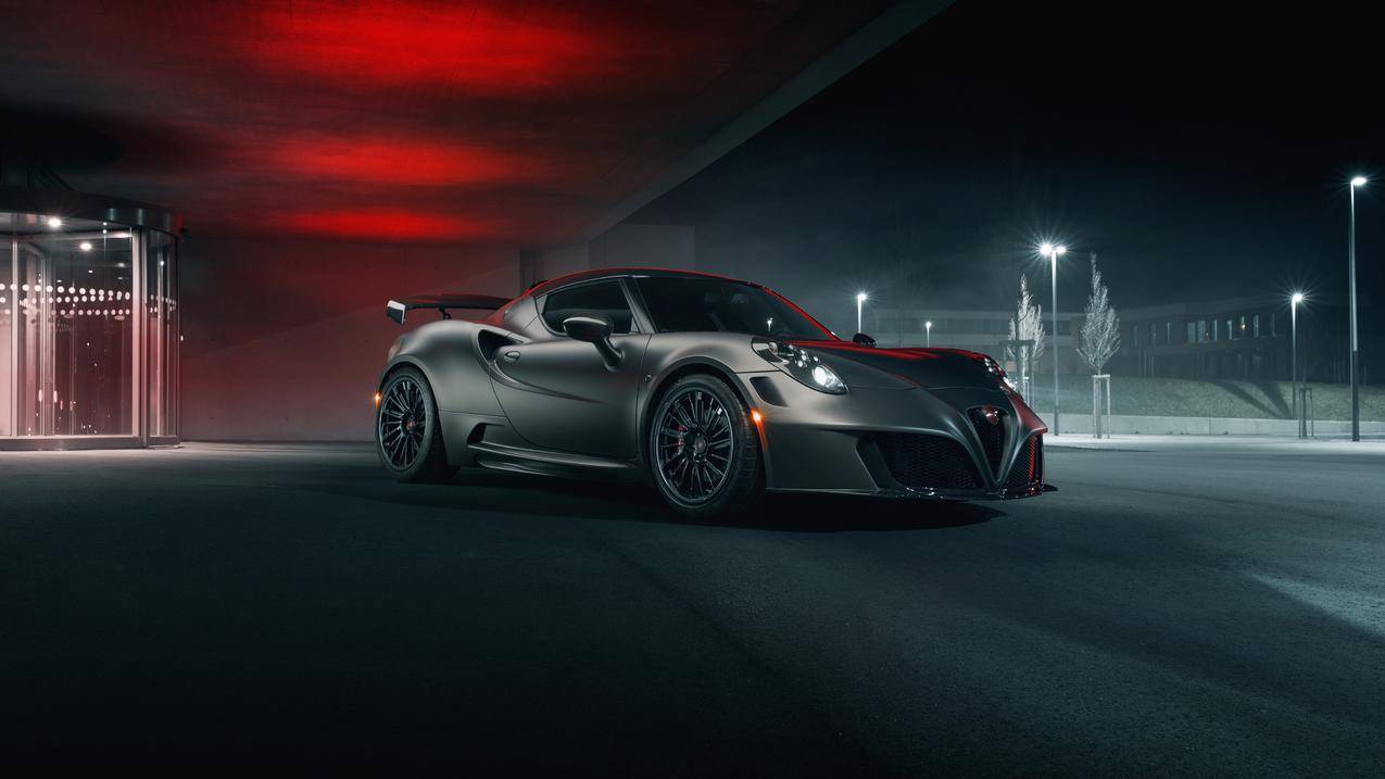 阿尔法,罗密欧,Alfa,Romeo,4C,2018,4k高清跑车壁纸