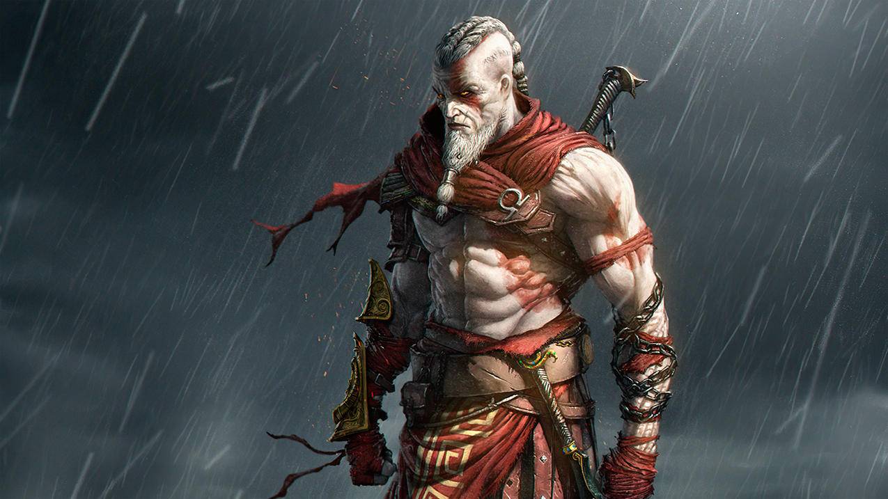 奎托斯Kratos《战神》2020,4K图片壁纸