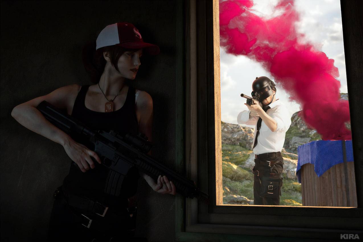 《绝地求生PUBG》红粉烟,4K超清游戏图片