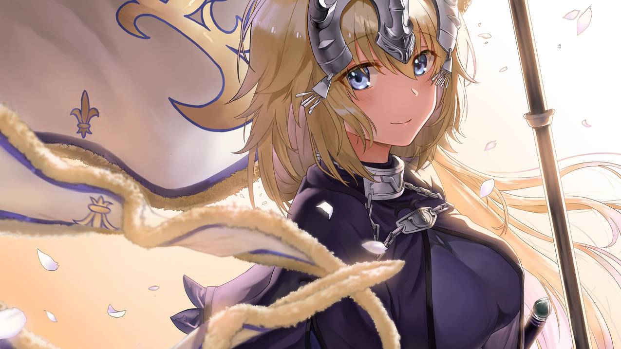 《Fate》贞德,旗帜,4K高清动漫壁纸
