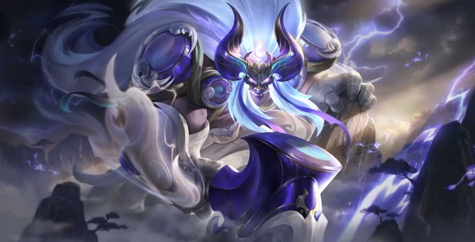 牛魔-奔雷神使王者荣耀高清游戏桌面壁纸免费下载(图1)