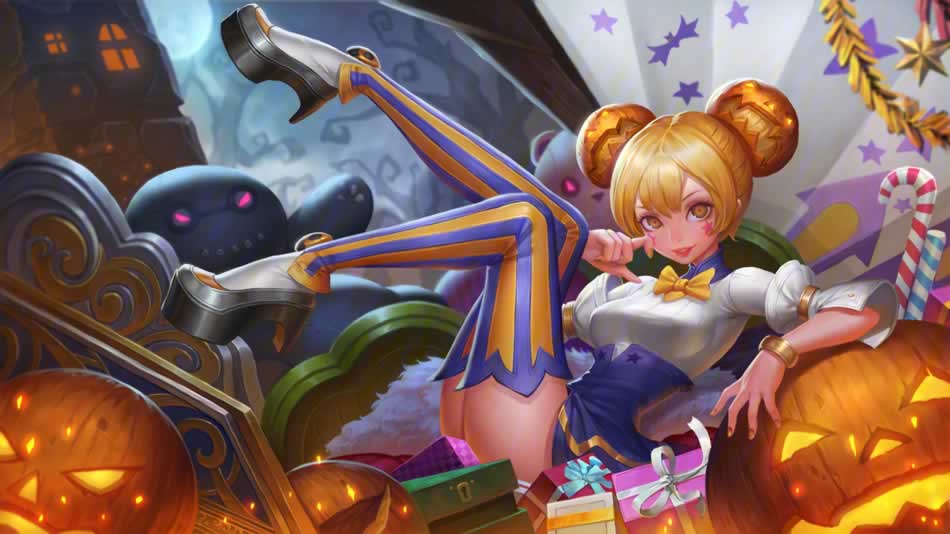 小乔-万圣前夜王者荣耀高清游戏壁纸免费下载(图1)